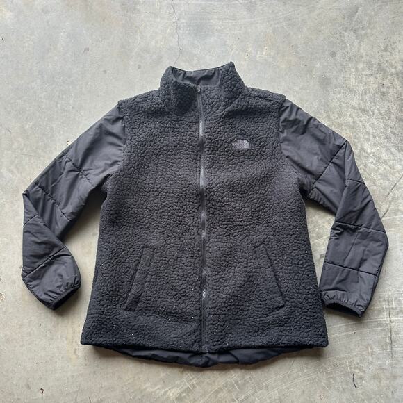 The North Face Merriewood Reversible Jacket Women's Large Full Zip Fleece - Picture 10 of 14